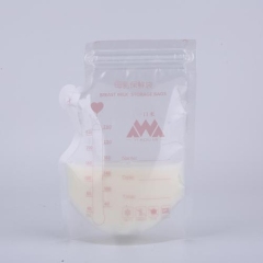250ml BPA free double zipper breast milk storage bags for baby feedin