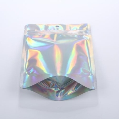 Holographic stand up pouch