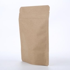Compostable kraft stand up pouch