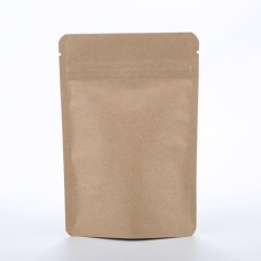 Compostable kraft stand up pouch