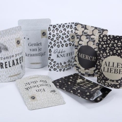 Digital printed ziplock stand up pouches