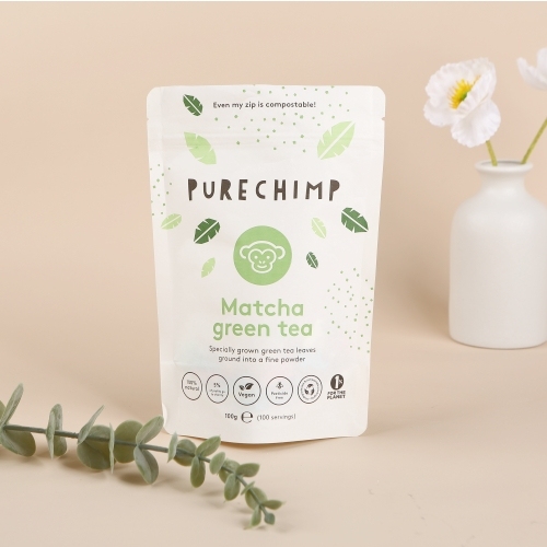 Compostable White Kraft Stand up Pouch