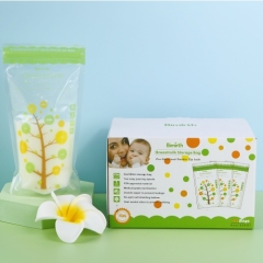 Customize Logo Large Capacity 220 ml Breast Milk Storage Bags for Baby