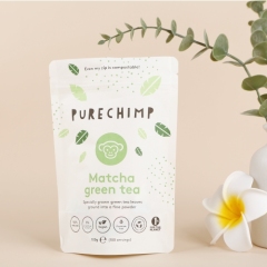 Compostable White Kraft Stand up Pouch