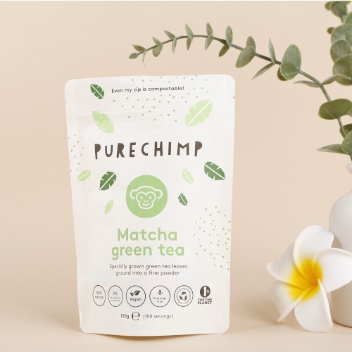 Compostable White Kraft Stand up Pouch