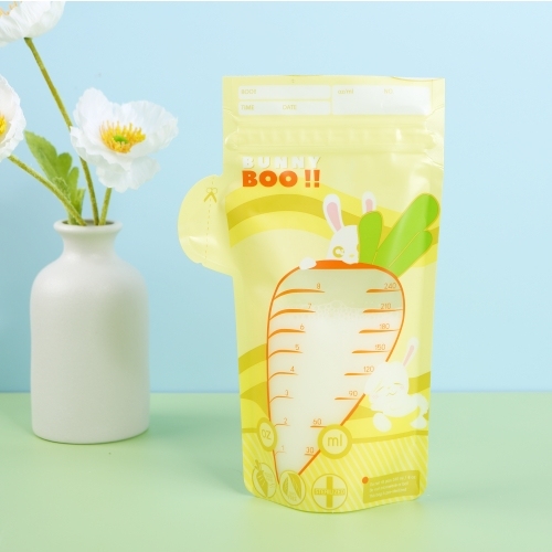 Baby Pre-Sterilized Barrier Pouch Stand Up BPA free Custom Design Double Zipper Plastic Freezing Breast Milk Storage Bags