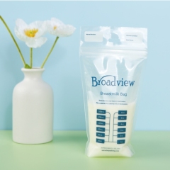 Eco Friendly Recycle Double Zipper Seal Breast Milk Storage Bags Ldpe Plastic Sterilized Breastmilk Bag For Storing And Freezing