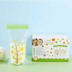 Customize Logo Large Capacity 220 ml Breast Milk Storage Bags for Baby