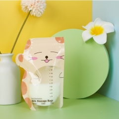 Pre-sterilized Custom Design 250ml 30 Count 9oz Double Zipper Breastmilk Storage Bags