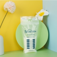 Eco Friendly Recycle Double Zipper Seal Breast Milk Storage Bags Ldpe Plastic Sterilized Breastmilk Bag For Storing And Freezing