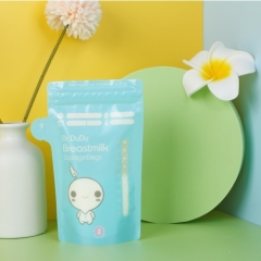 200ML BPA FREE Leak Proof Baby Food Standing Up Pouch Breastmilk Storage Bags With Double Zipper