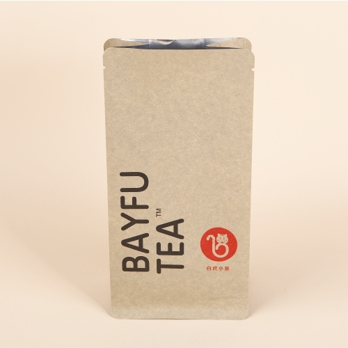 High barrier kraft flat bottom pouches