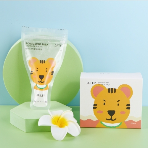 Disposable BPA Free Laminated Zipper Baby Milk Powder Storage Bags With Easy Tears