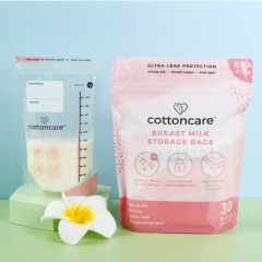 200ML Pre-Sterilized and BPA free Custom Design Double Zipper Plastic Freezing Breast Milk Storage Bags