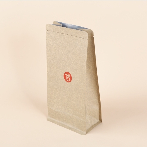 High barrier kraft flat bottom pouches