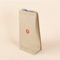 High barrier kraft flat bottom pouches