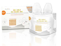Microwave Steam Sterilizer Bags for Baby Bottles, Pacifiers, Pump Parts and Accessories