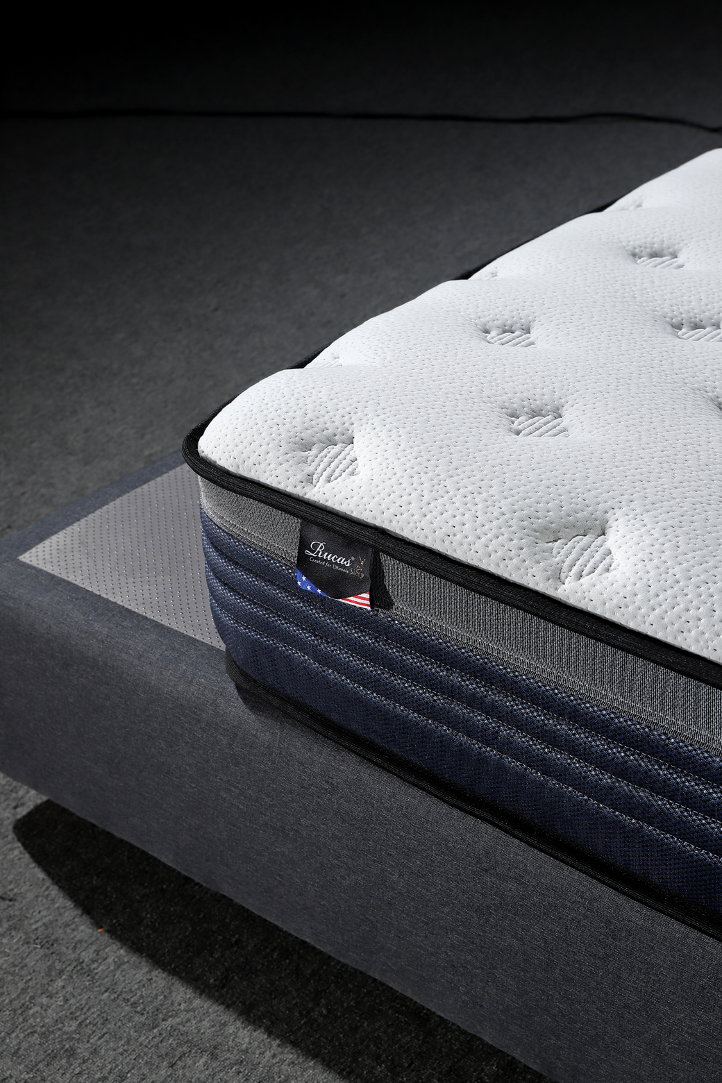 Memory foam supportive double mattress queen size home furniture bedroom pocket spring mattress in a box pressure relief