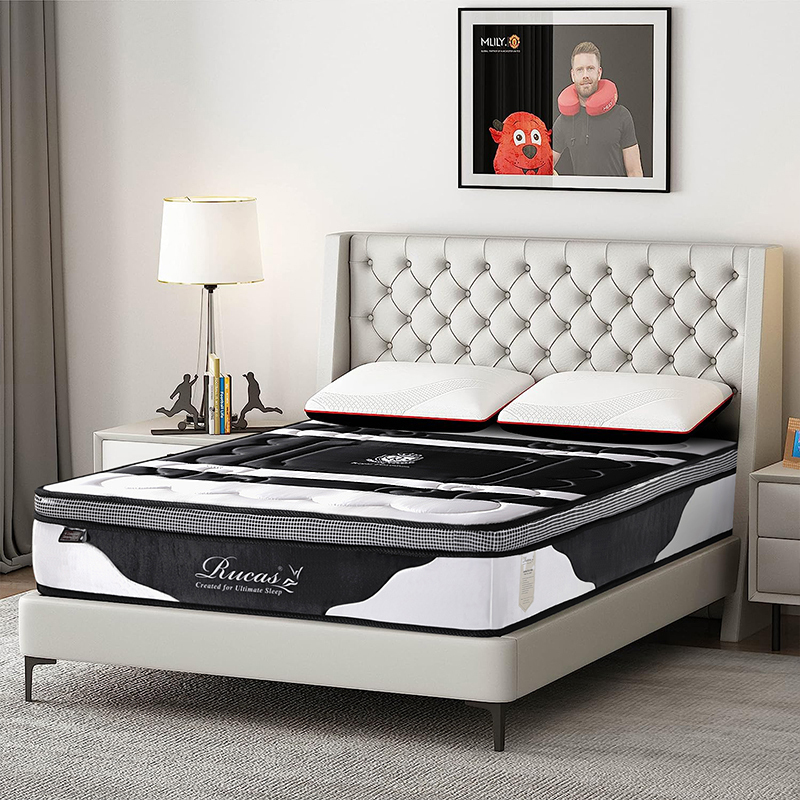 7 Zones Memory foam mattress queen size home furniture bedroom pocket spring mattress natural latex mattress in a box