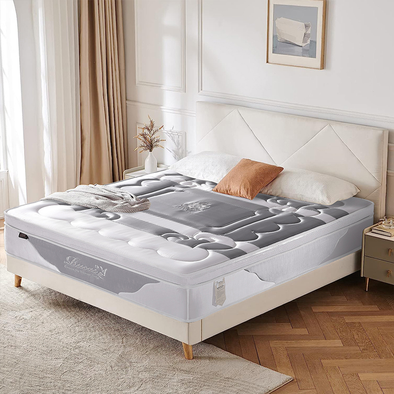 7 Zones Memory foam mattress queen size home furniture bedroom pocket spring mattress natural latex mattress in a box