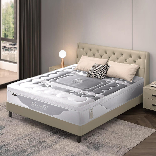 7 Zones Memory foam mattress queen size home furniture bedroom pocket spring mattress natural latex mattress in a box