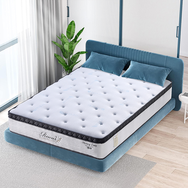 RUCAS Full size mattress,Memory foam mattress in a box hybrid mattress full size for pressure relief & supportive,CertiPUR- US,perfect sleep full size mattress