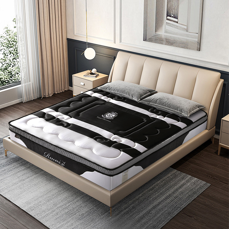 7 Zones Memory foam mattress queen size home furniture bedroom pocket spring mattress natural latex mattress in a box