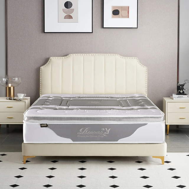 7 Zones Memory foam mattress queen size home furniture bedroom pocket spring mattress natural latex mattress in a box