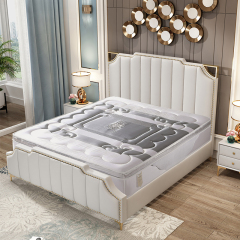 7 Zones Memory foam mattress queen size home furniture bedroom pocket spring mattress natural latex mattress in a box