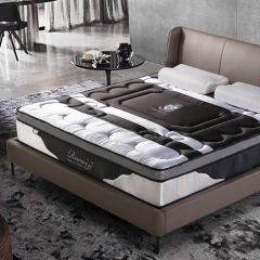 7 Zones Memory foam mattress queen size home furniture bedroom pocket spring mattress natural latex mattress in a box