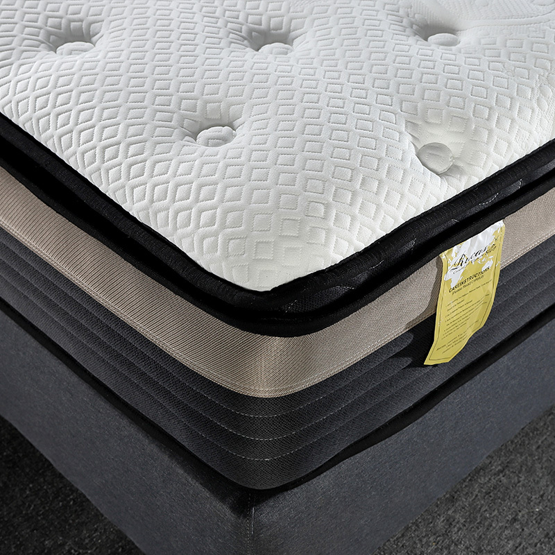 Hot-Selling Pocket Spring Mattress Gel Memory Foam Soft Mattress Rolled Up In A Box