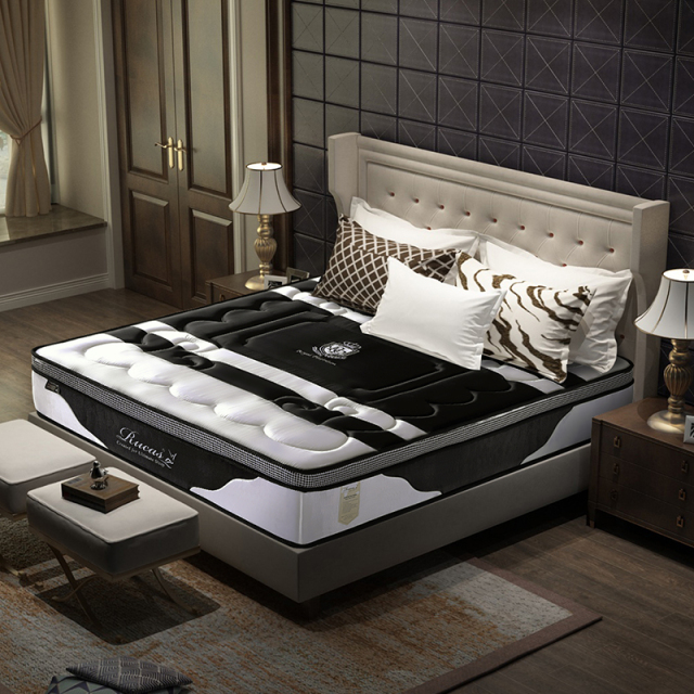 7 Zones Memory foam mattress queen size home furniture bedroom pocket spring mattress natural latex mattress in a box