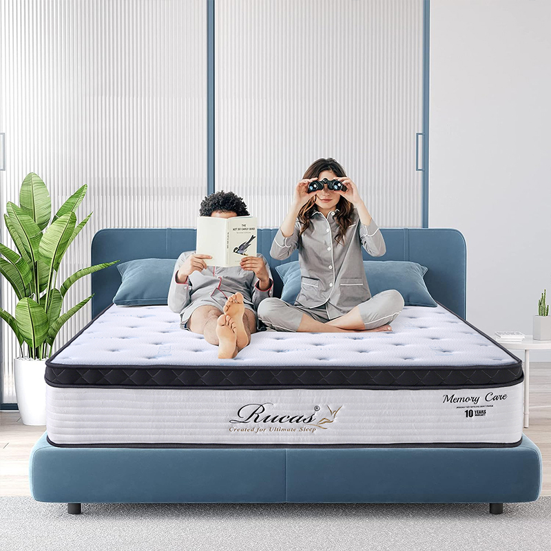 RUCAS Full size mattress,Memory foam mattress in a box hybrid mattress full size for pressure relief & supportive,CertiPUR- US,perfect sleep full size mattress