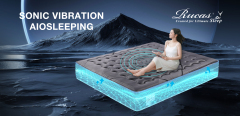 Body massage mattress pillow top bed roll packed pocket coil mattress smart mattress