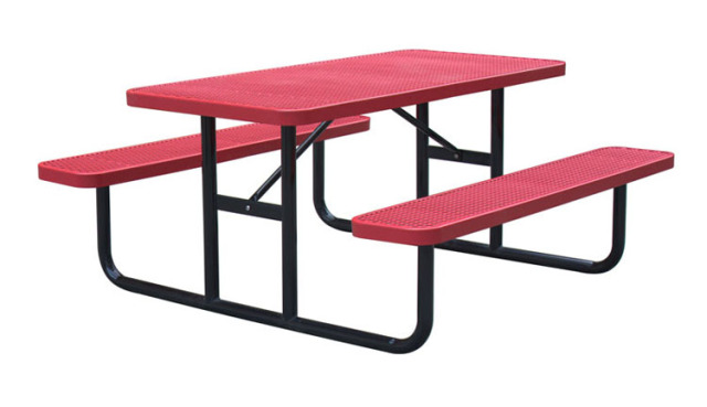 TB14 Public metal steel picnic table