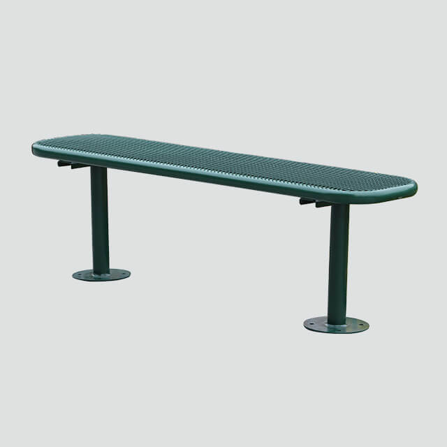backless outdoor leisure bench
