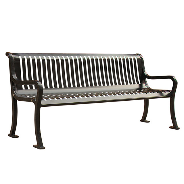 Steel garden bench