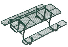 公共金属户外餐桌椅