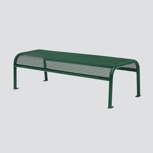 outdoor usage metal bench