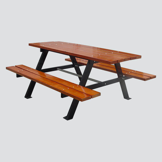 TB26 wood table and bench set