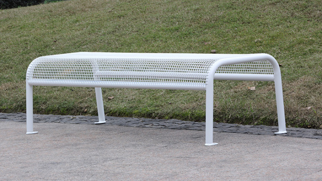 outdoor usage metal bench