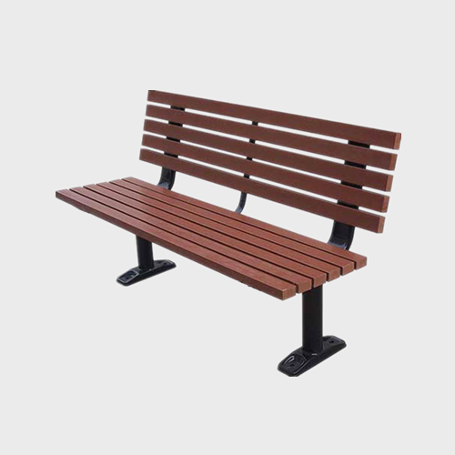 Wood commercial bench seat outdoor