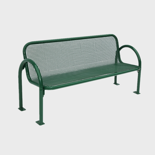 outdoor thermoplastic metal leisure bench