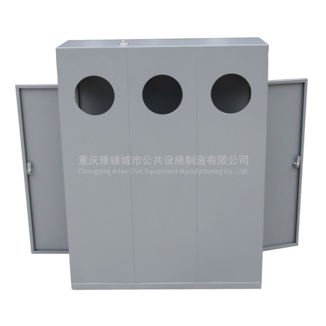 BS24 stainless steel park waste bin