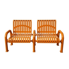 FS55 outdoor furniture flat steel park bench chair