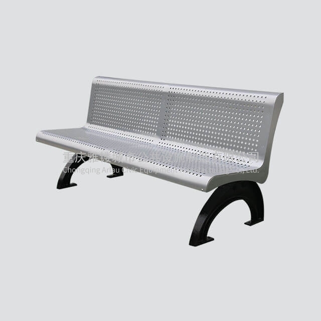 steel park long bench