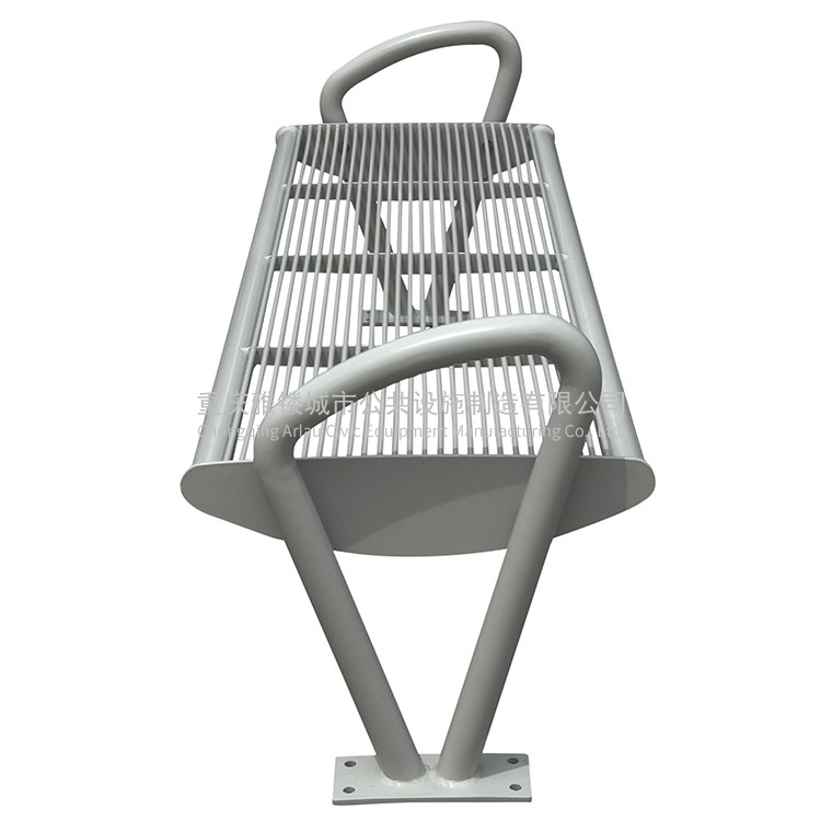 Stainless steel park bench