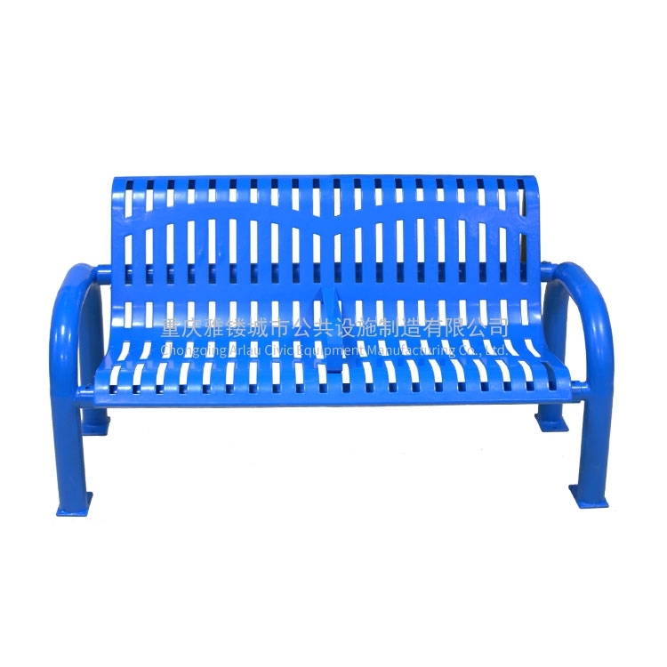 Modern Metal flat steel Patio Bench outdoor Furniture