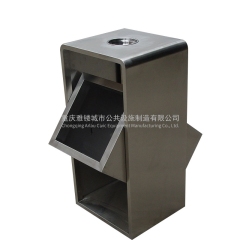 BS59 Outdoor stainless steel dustbin