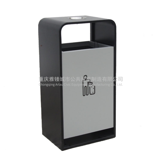 BS28 Iron Outdoor Trash Bin